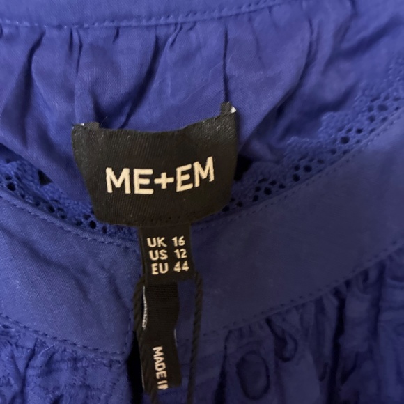 ME+EM NWT Lace Flower Bespoke Broderie Maci Halter Dress - Picture 3 of 7